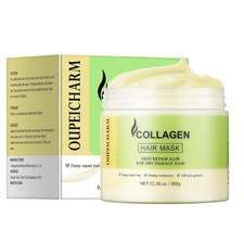 Collagen Hair Mask for Damaged Dry Hair,Hydrating  Repairing Deep Conditioning