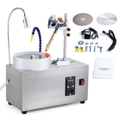180W Gem Faceting Machine Jade Grinder Polisher 0-2980RPM Angle Tool