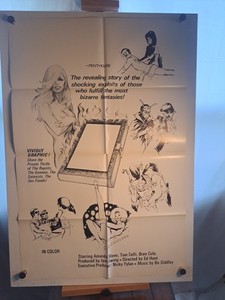 DIARY OF A SINNER  - 27x41" 1974 Original XXX Adult Movie poster RARE VERSION 