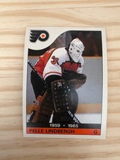 1985-86 O-Pee-Chee #110 Pelle Lindbergh Mem. - Philadelphia Flyers (invM12)