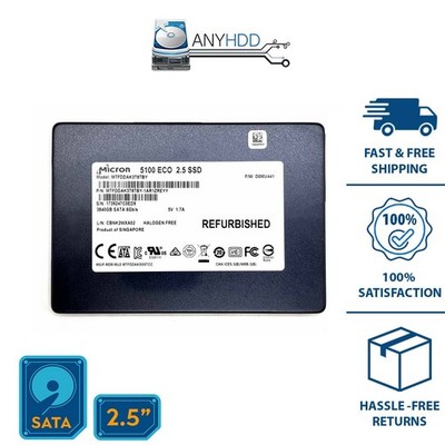 Micron 3.84tb SSD SATA - MTFDDAK3T8TBY -  5100 ECO 2.5'' 6Gbs - 100% HEALTH