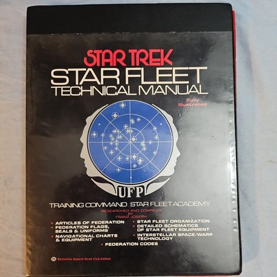 Star Trek Starfleet Technical Manual TM379260, Joseph. Pub. 1975 Very Good Cond.