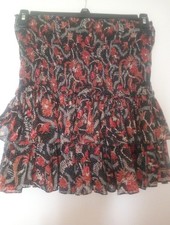 ISABEL MARANT Etoile Ruffle Mini Skirt Multi Color Women's size 38