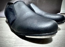 Balera Dance Class Rhythm Black 4A Slip On Tap Shoes Girl s Size 4A