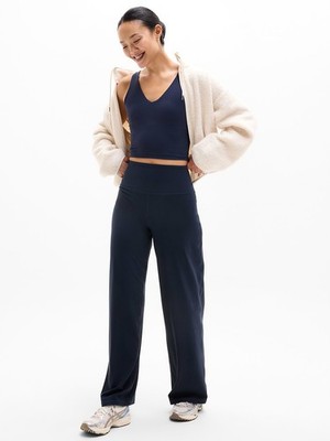 ATHLETA Elation Ultra High Rise Wide Leg Pant NWT - MEDIUM Black #860810
