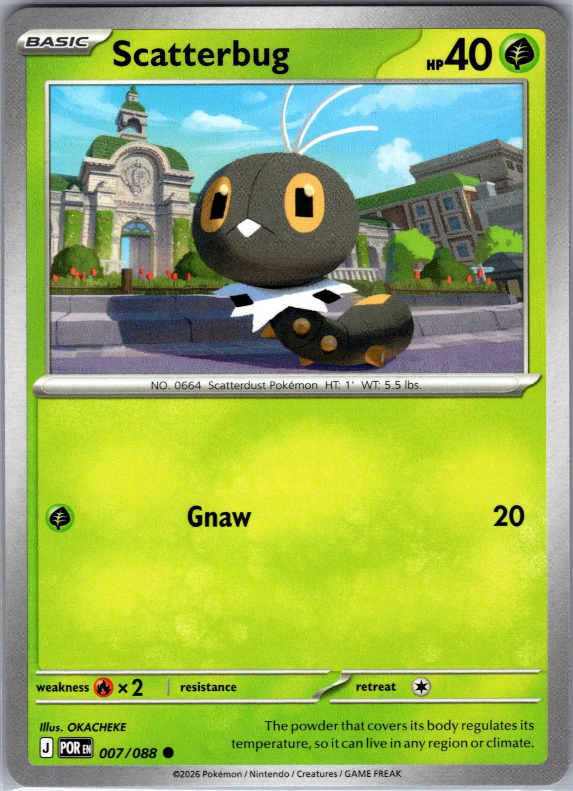 Scatterbug 007/088 Common Perfect Order Pokemon Near Mint