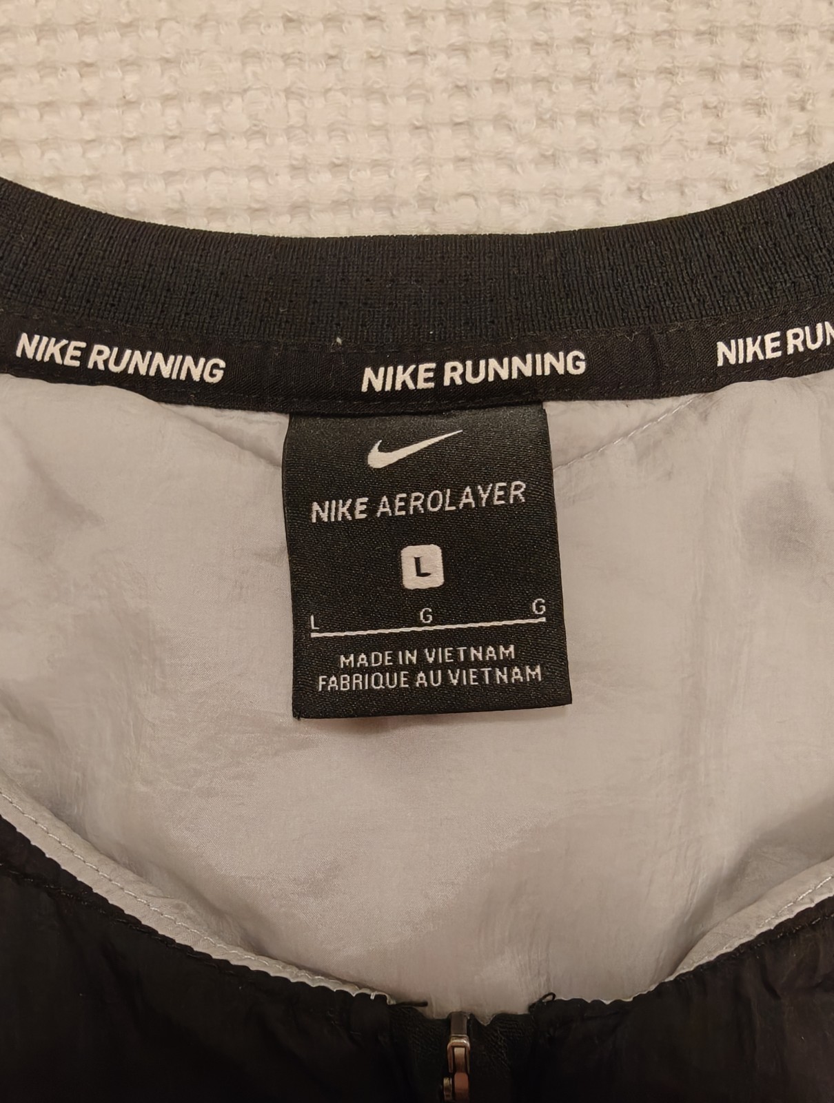 Nike Men's Aerolayer Gilet Black Packable Running Vest DJ0533-010 - Sz L