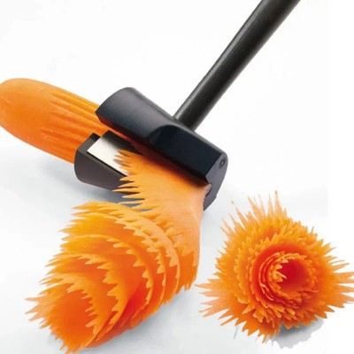 Spiral Peeler Creative Fruit & Veggie Rotating Cut Flower Cutter Kitchen Gadget.