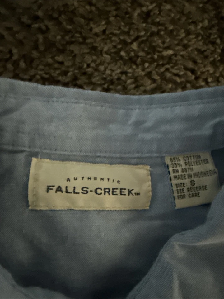 Camisa De Colección Falls Creek Bordada Boo Abotonada Calabazas Fantasma Talla Pequeña Foto 3 de 4