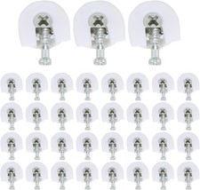 35PCS 21x20x10mm White Shelf Support Bracket Threaded Cam Lock Support... 