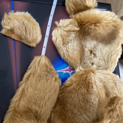 Teilgefertigter Mohair Teddybär   Vintage-Stil muss bearbeitet werden 22 Zoll