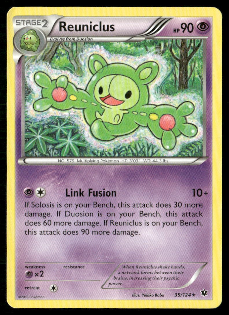 Reuniclus 35/124 Rare Fates Collide Pokemon Lightly Played