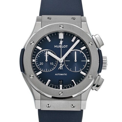 HUBLOT Classic Fusion Titanium Chronograph Deep Blue 521.NX.6670.LR.JPN18 bl...