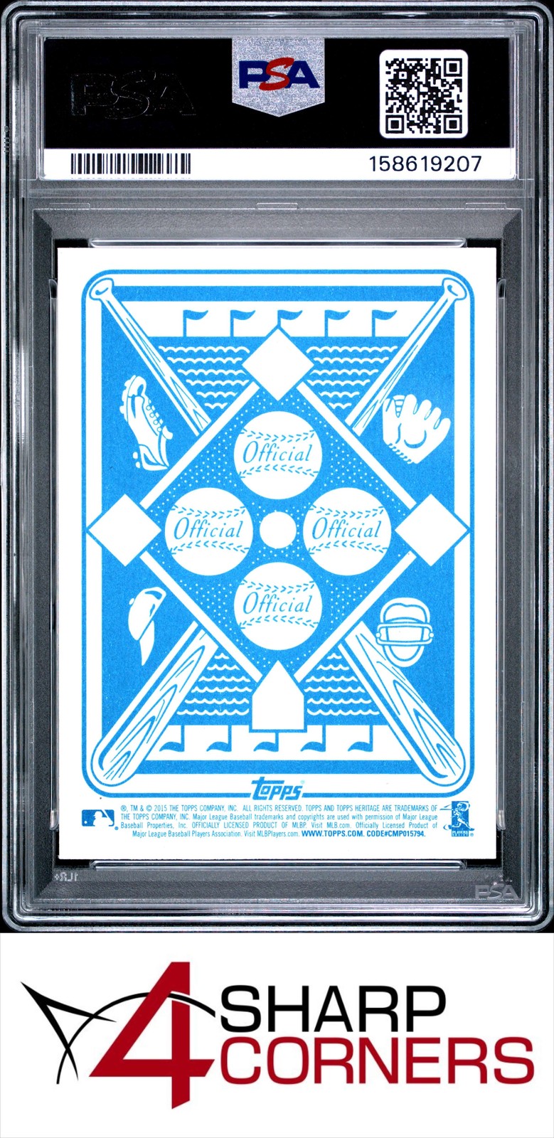 2015 TOPPS HERITAGE '51 COLLECTION #8 MOOKIE BETTS PSA 10 view 2