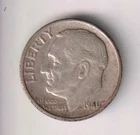 1949-P DIME 90% SILVER TEN CENTS PHILADELPHIA 10¢ UNITED STATES OF AMERICA USA