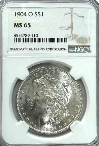 1904-O Morgan Dollar, MS 65 NGC, NR