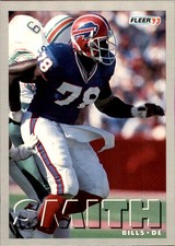 Bruce Smith 1993 Fleer #416 Buffalo Bills FREE SHIPPING AutographDen