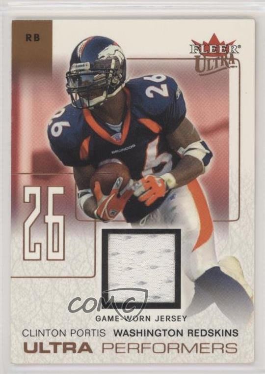 2004 Fleer Ultra Performers Game-Used Copper Clinton Portis #UP/CP 2u3