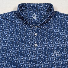 Rhoback Performance Polo The Bartender Men s Short Sleeve XXL Cocktails Stretch