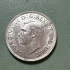 1938 Canada Silver Dollar About Uncirculated Low Mintage George VI .800