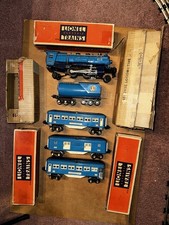 Rare Lionel Pre War O Gauge 263e Blue Comet Passenger Train w Boxes Video