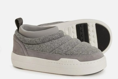 Moon Boot Park Soft Felt Slip-On Shoes Grey | Women s EU 40 / US 8.5 /UK 6.5