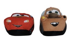 Disney Cars Lightning McQueen Mater Movie Characters Plush Slippers 13/1 kids