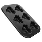 6 Hole Cake Mold Heart Shape Ovenware Baking Pan Baking Tray baking tray