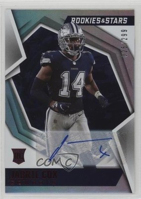 2021 Panini Rookies & Stars Signatures 25/299 Jabril Cox #159 Auto RC 0md
