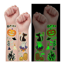 Glow Halloween Temporary Tattoos