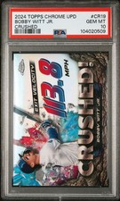 2024 Topps Chrome Update Bobby Witt Jr Crushed SSP Case Hit #CR-19  Psa 10 Pop 6