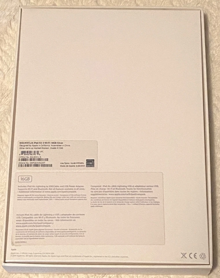 Apple iPad Air 2 Wifi 16 GB Silver, White - Image 3 of 4