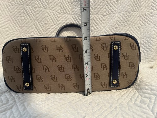 Dooney Bourke DB Logo Domed Satchel Bag W/Crossbody Strap - Picture 6 of 9