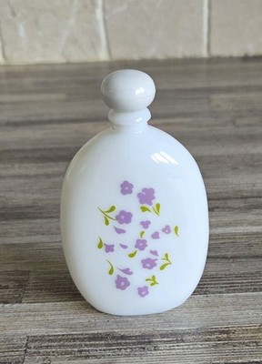 Vintage Avon Lavendel Köln Milchglas Lila Blumen Parfum Flakon