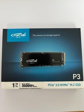 SSD Crucial P3 1To 1000Go M.2 2280 Nvme PCIe 3.0 Gen - Etat Neuf !