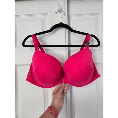 Torrid 48B Perfect T-Shirt Push-Up Front-Close Bra Hot Pink 360 Back NWT