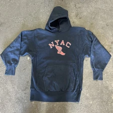 VTG 80s Champion Reverse Weave Hoodie Mens XL Blue New York Athletic Club NYAC