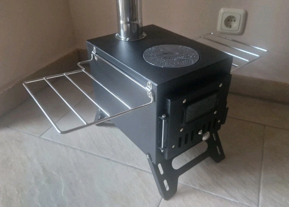 Zelt-Ofen. klappbar/tragbar Camping-Ofen, Notofen. Angeln. Outdoor. Bundeswehr. - Bild 2 von 4