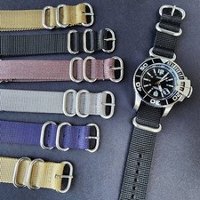 Nylon NATO Watch Strap 20mm 22mm Military Ballistic Band Stainless Steel Buckle