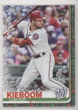 2019 Topps Holiday WalMart Mega Box Metallic Snowflake Carter Kieboom #HW160 6x9