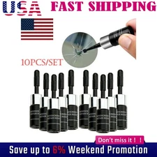 10x Automotive Glass Nano Repair Fluid Car Windshield Resin Crack Tool Kit DIY