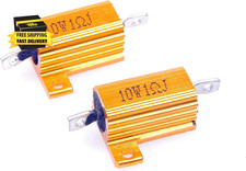 10 Watt 1 Ohm 5 Wirewound Resistor Electronic Aluminium Shell Resistor Gold Pa