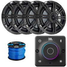 JBL 2-Way Receiver, 4x 6.5" 195W Max Power Speakers, Charcoal Grille, 16G Wire