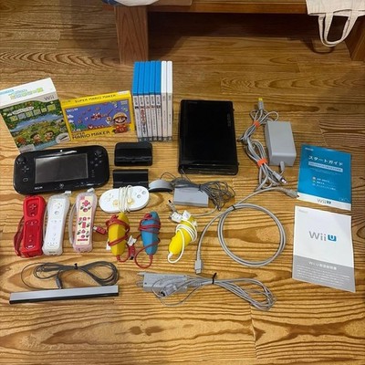 Nintendo Wii U Premium Black box select Working tested Game set