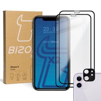 GehäRtetes Glas + Kameraschutz FüR Iphone 11 Bizon Hartglas SchüTzglas Handyglas