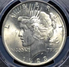 1923 PEACE DOLLAR PCGS MS 64 ALL WHITE  NICE GLOWING SILVER SATIN LUSTER, WELL