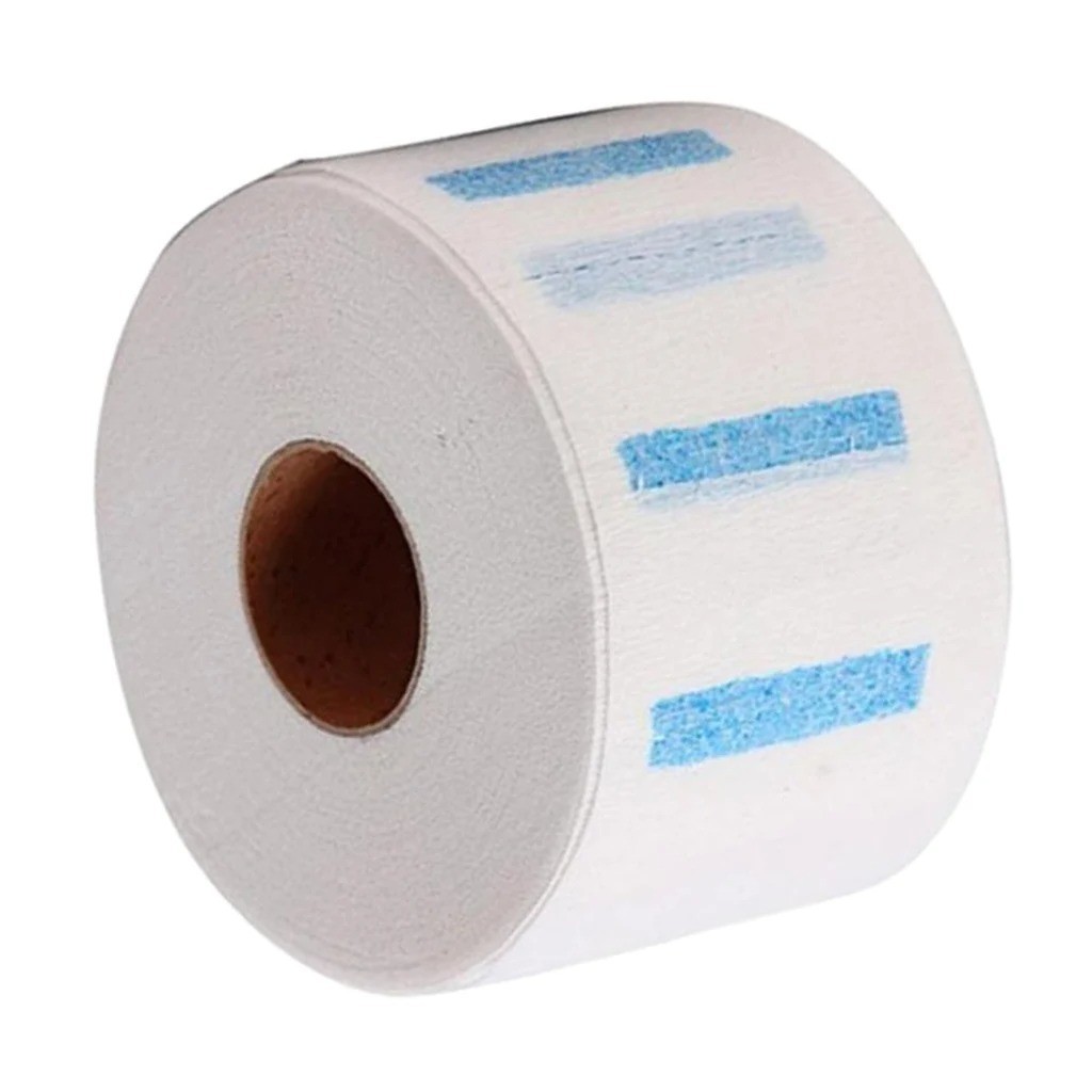 100 pcs/1 Roll Pro Stretchy Disposable Neck Paper Strips Barber Hairdressing USA