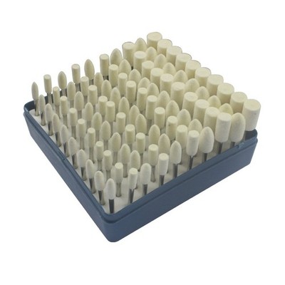 Carving Expert 100pcs Multifunctional Wool Felt Mandrel Mounted Grinding Poli...