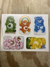 Vintage Care Bears Stickers American Greetings 1 Sheet