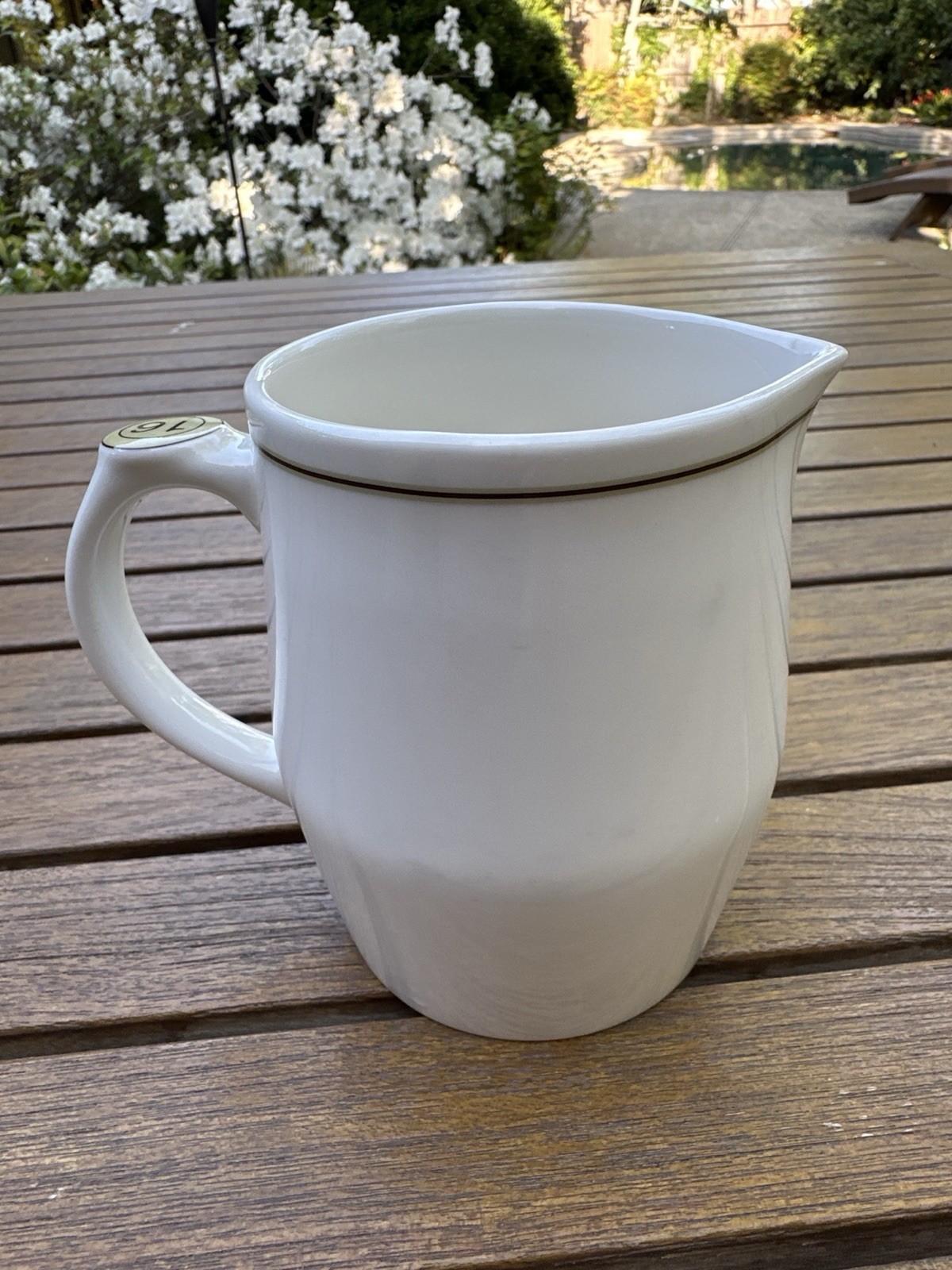 Starbucks 2008, 16 oz White,Creamer/ Pitcher.